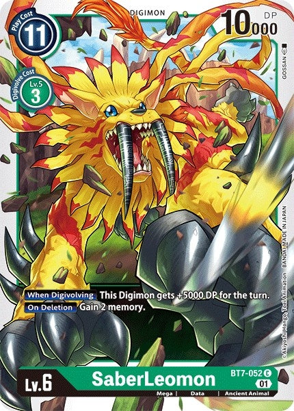 SaberLeomon (7052) [BT07] - Digimon Card Game Single