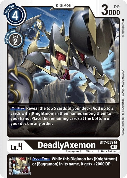 DeadlyAxemon (7059) [BT07] - Digimon Card Game Single