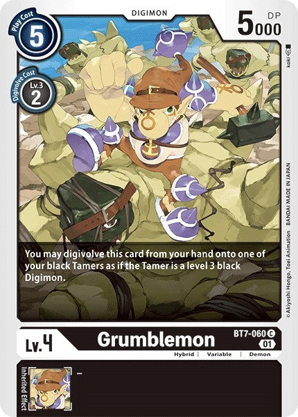 Grumblemon (7060) [BT07] - Digimon Card Game Single
