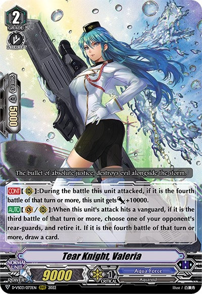 Tear Knight Valeria (3073) [D-VS03] - Cardfight Vanguard Single