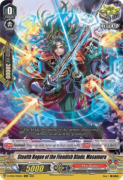 Stealth Rogue of the Fiendish Blade Masamura (3035) [D-VS03] - Cardfight Vanguard Single