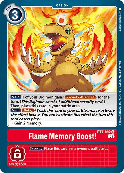 Flame Memory Boost! (7092) [BT07] - Digimon Card Game Single
