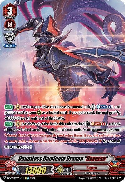 Dauntless Dominate Dragon ’Reverse’ (SP) (304) [D-VS03] - Cardfight Vanguard Single