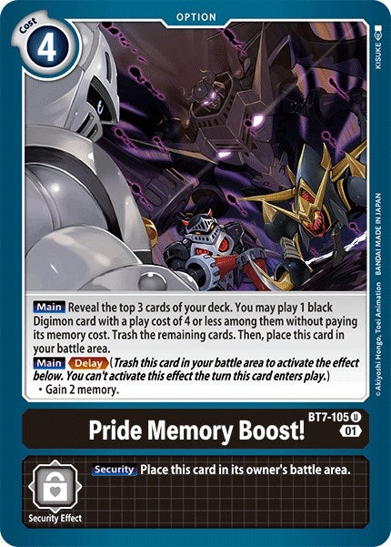 Pride Memory Boost! (7105) [BT07] - Digimon Card Game Single