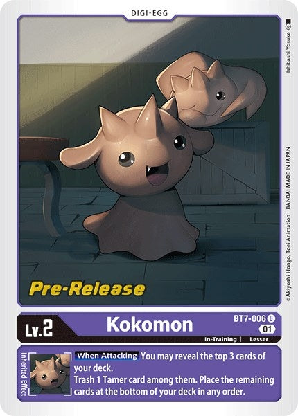 Kokomon (7006) [BT07_PR] - Digimon Card Game Single