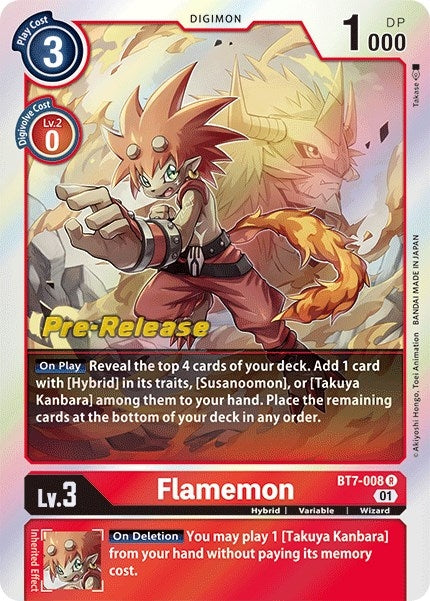 Flamemon (7008) [BT07_PR] - Digimon Card Game Single