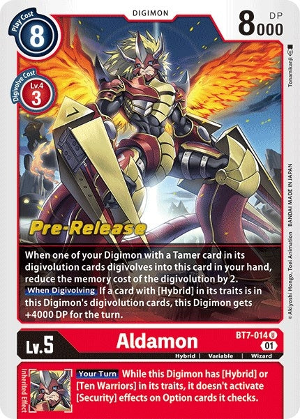 Aldamon (7014) [BT07_PR] - Digimon Card Game Single