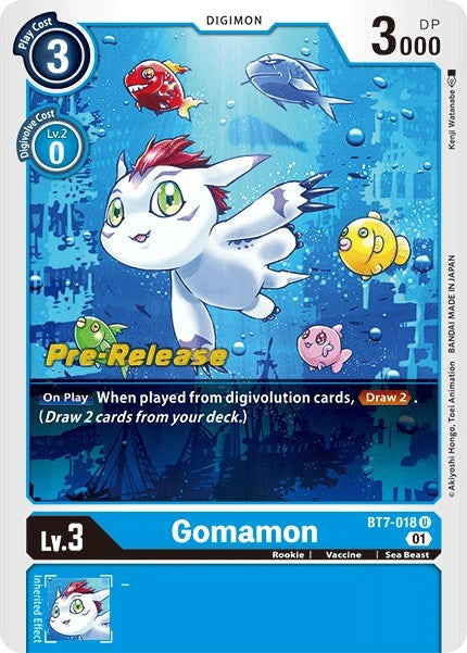 Gomamon (7018) [BT07_PR] - Digimon Card Game Single