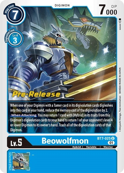 Beowolfmon (7025) [BT07_PR] - Digimon Card Game Single