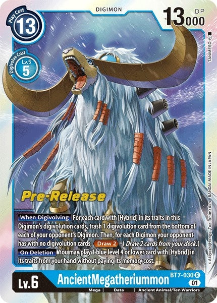 AncientMegatheriummon (7030) [BT07_PR] - Digimon Card Game Single