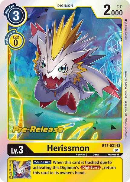 Herissmon (7031) [BT07_PR] - Digimon Card Game Single