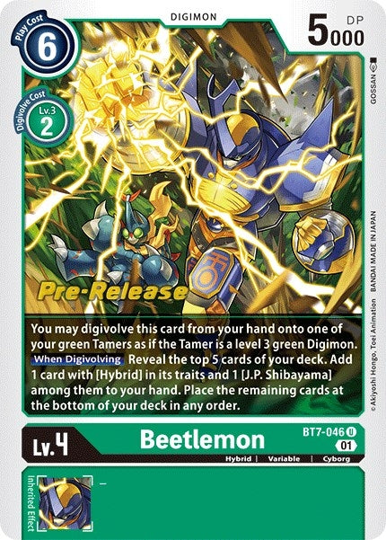 Beetlemon (7046) [BT07_PR] - Digimon Card Game Single