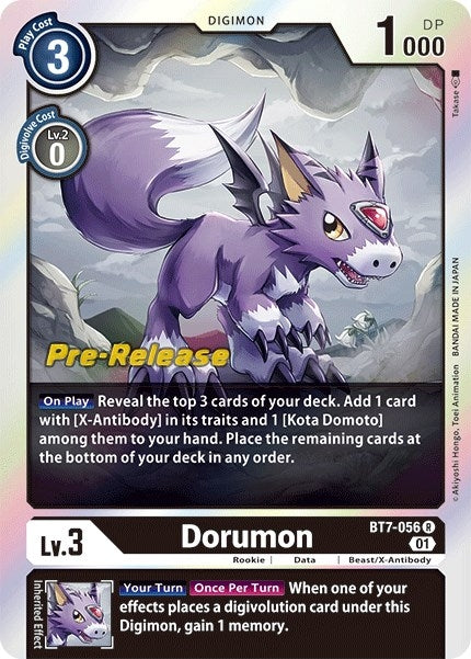 Dorumon (7056) [BT07_PR] - Digimon Card Game Single