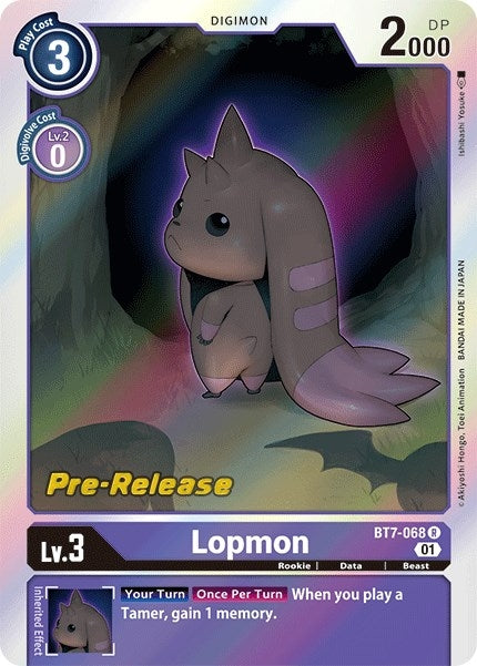 Lopmon (7068) [BT07_PR] - Digimon Card Game Single