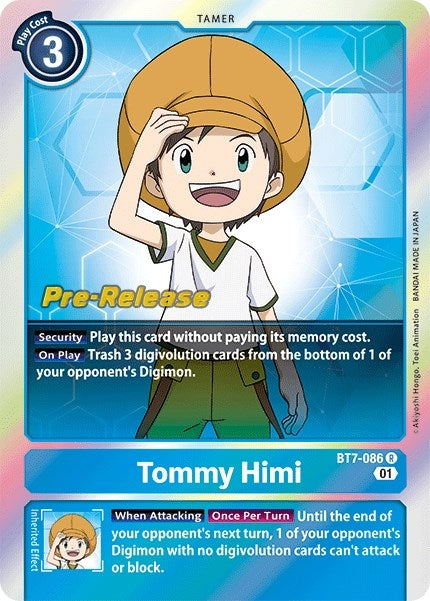 Tommy Himi (7086) [BT07_PR] - Digimon Card Game Single