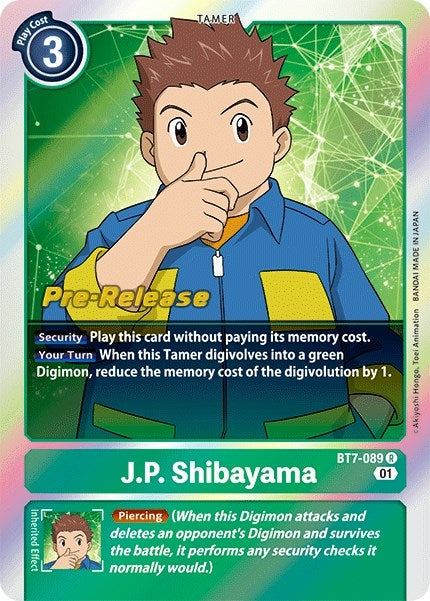 J.P. Shibayama (7089) [BT07_PR] - Digimon Card Game Single