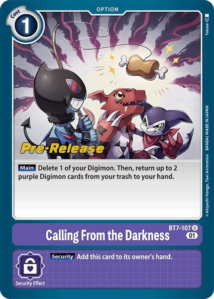Calling From the Darkness (7107) [BT07_PR] - Digimon Card Game Single