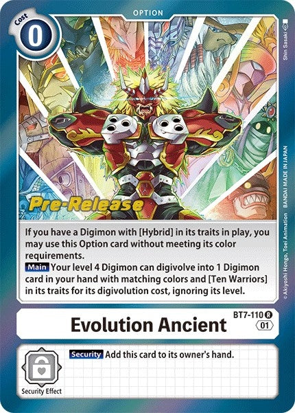Evolution Ancient (7110) [BT07_PR] - Digimon Card Game Single