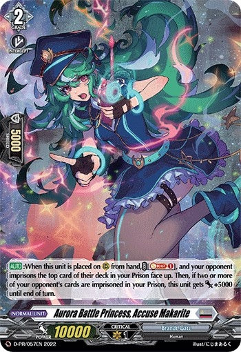 Aurora Battle Princess Accuse Makarite (Holo Foil) (57) [D-PR] - Cardfight Vanguard Single