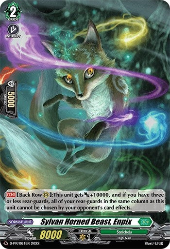 Sylvan Horned Beast Enpix (Holo Foil) (61) [D-PR] - Cardfight Vanguard Single