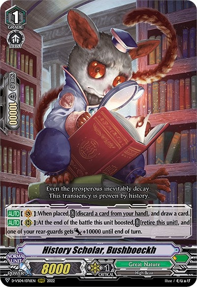 History Scholar Bushboeckh (4076) [D-VS04] - Cardfight Vanguard Single