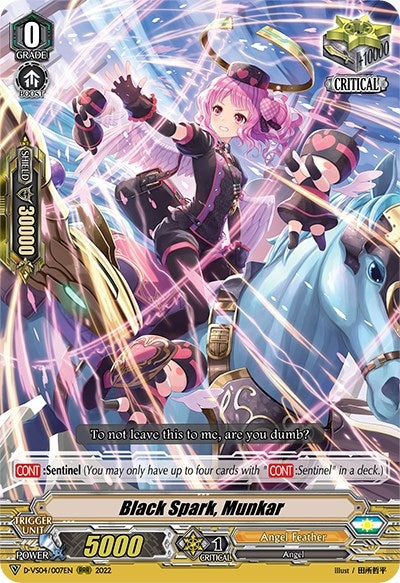 Black Spark Munkar (4007) [D-VS04] - Cardfight Vanguard Single