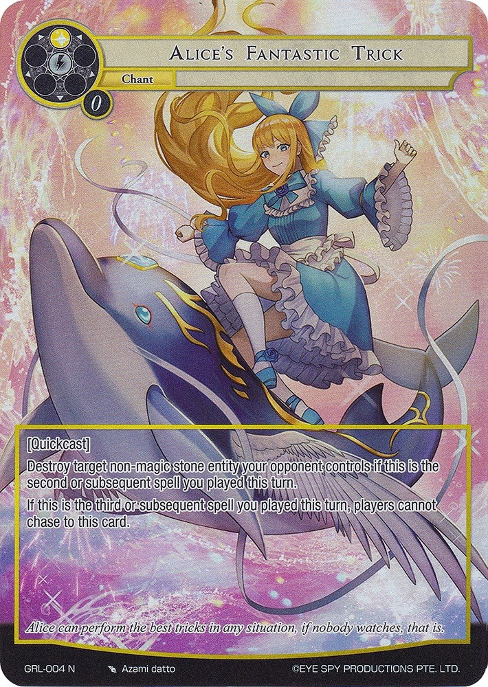 Alice’s Fantastic Trick (Full Art) (4) [GGR] - Force of Will Single