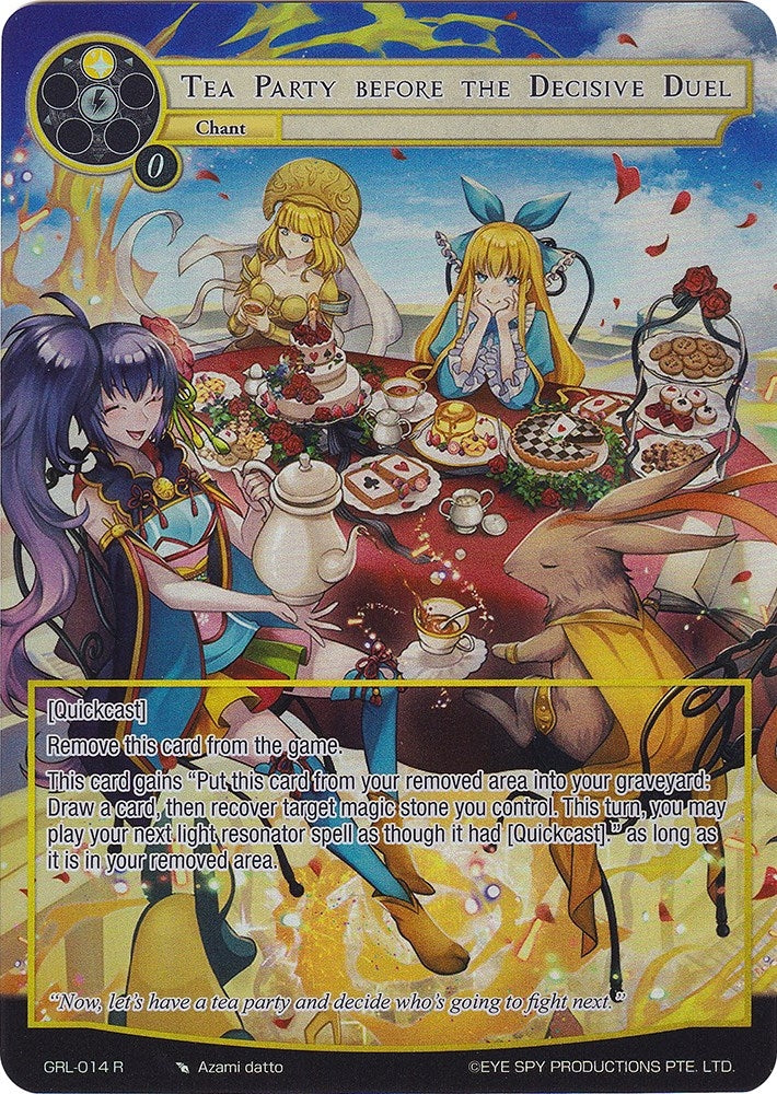 Tea Party before the Decisive Duel (Full Art) (14) [GGR] - Force of Will Single
