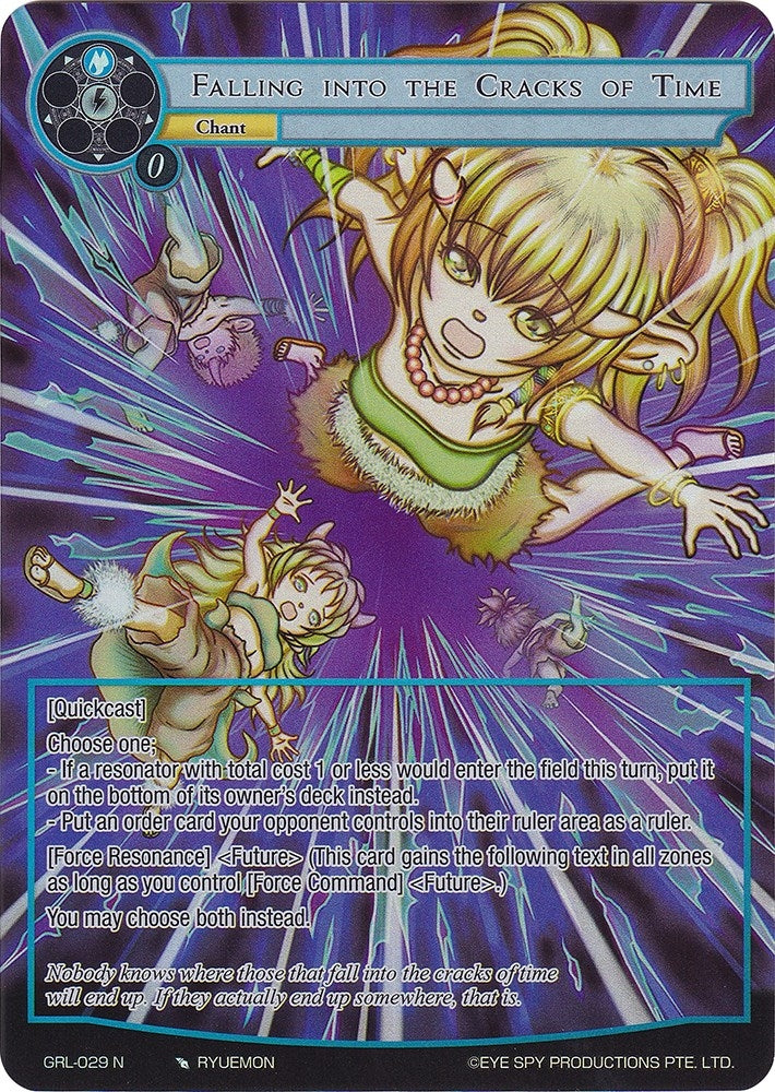 Falling into the Cracks of Time (Full Art) (29) [GGR] - Force of Will Single