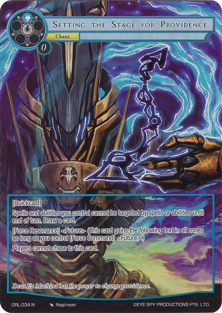 Setting the Stage for Providence (Full Art) (34) [GGR] - Force of Will Single