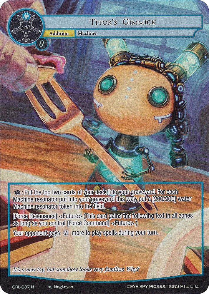 Titor’s Gimmick (Full Art) (37) [GGR] - Force of Will Single