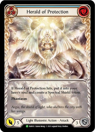 Herald of Protection (Blue) (31) [PR] - Flesh and Blood TCG Single