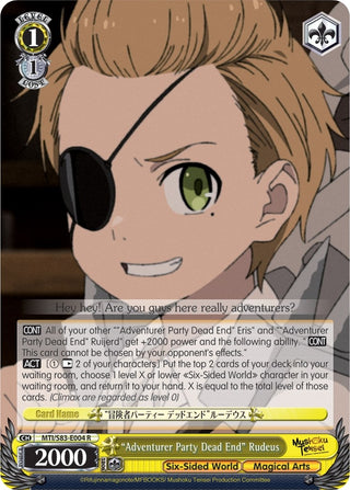 ’Adventurer Party Dead End’ Rudeus (83004) [MTI/S83] - Weiss Schwarz Single