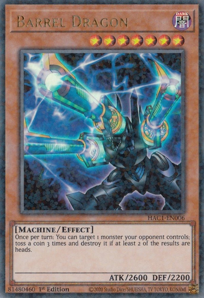 Barrel Dragon (Duel Terminal) (1006) (HAC1) - YuGiOh Single
