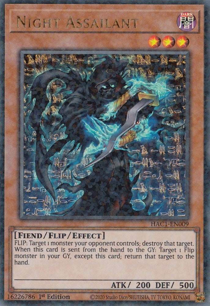 Night Assailant (Duel Terminal) (1009) (HAC1) - YuGiOh Single