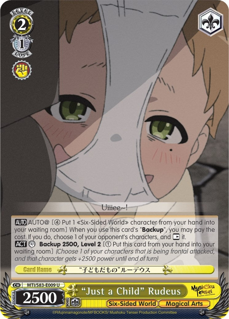 ’Just a Child’ Rudeus (83009) [MTI/S83] - Weiss Schwarz Single