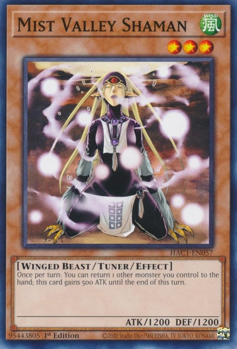 Mist Valley Shaman (1057) (HAC1) - YuGiOh Single