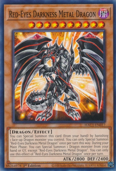 Red-Eyes Darkness Metal Dragon (1017) (HAC1) - YuGiOh Single