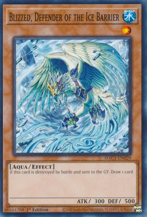 Blizzed Defender of the Ice Barrier (1029) (HAC1) - YuGiOh Single