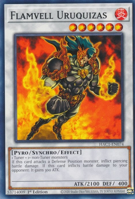 Flamvell Uruquizas (1074) (HAC1) - YuGiOh Single