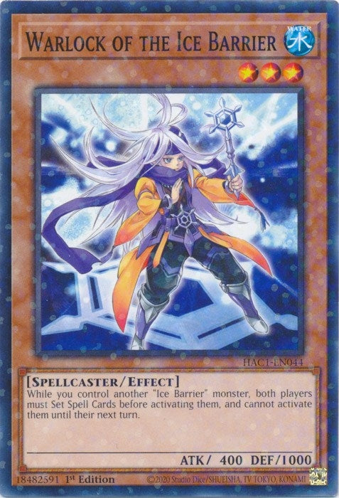 Warlock of the Ice Barrier (Duel Terminal) (1044) (HAC1) - YuGiOh Single