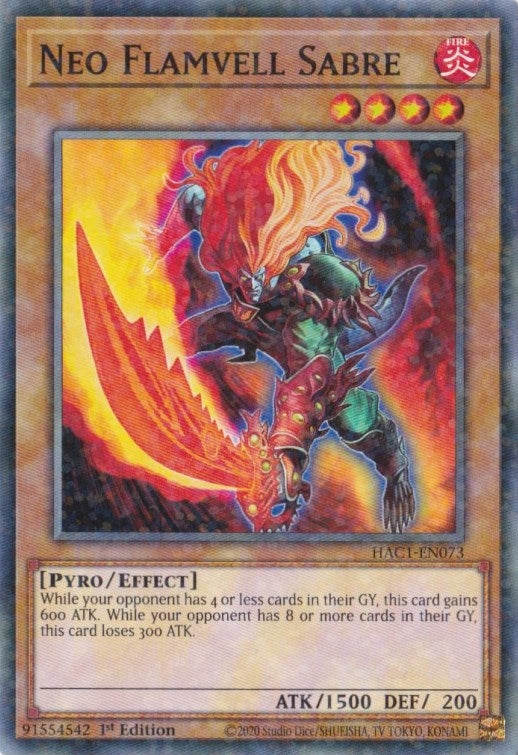 Neo Flamvell Sabre (Duel Terminal) (1073) (HAC1) - YuGiOh Single