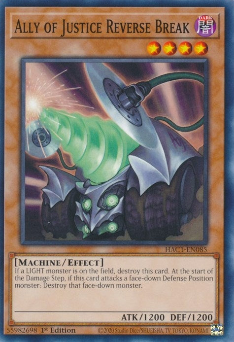 Ally of Justice Reverse Break (1085) (HAC1) - YuGiOh Single