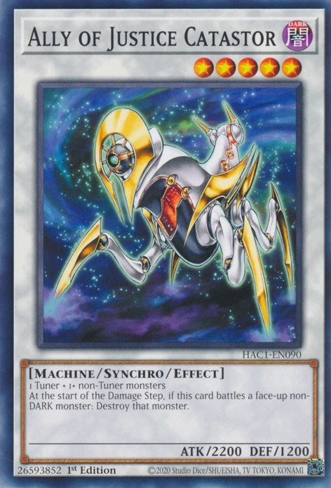 Ally of Justice Catastor (1090) (HAC1) - YuGiOh Single