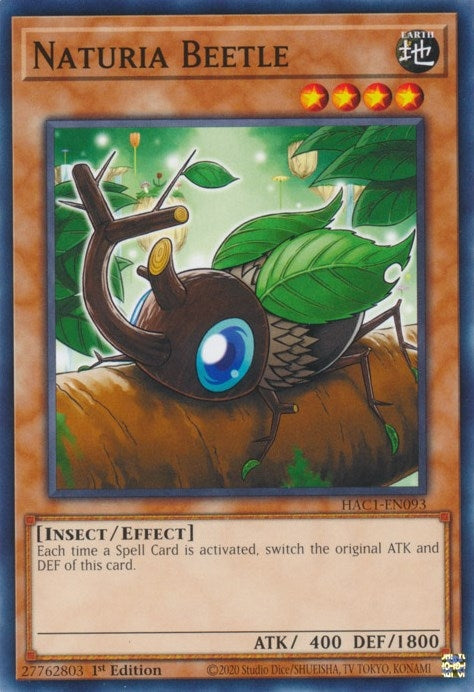 Naturia Beetle (1093) (HAC1) - YuGiOh Single