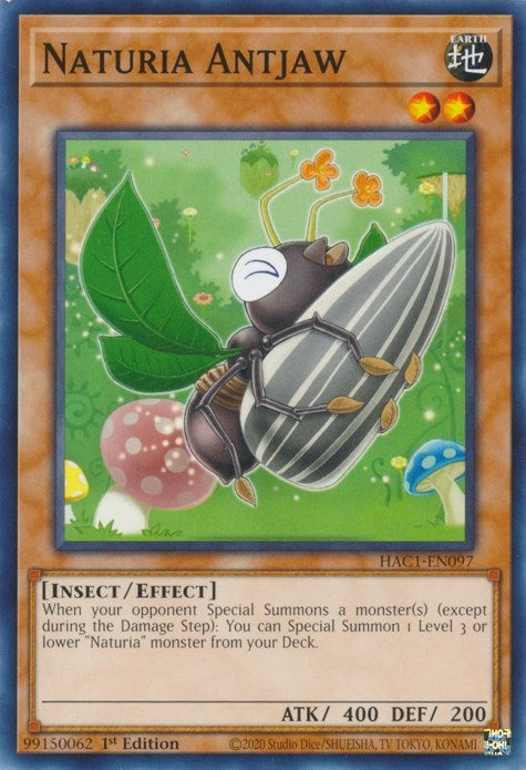 Naturia Antjaw (1097) (HAC1) - YuGiOh Single