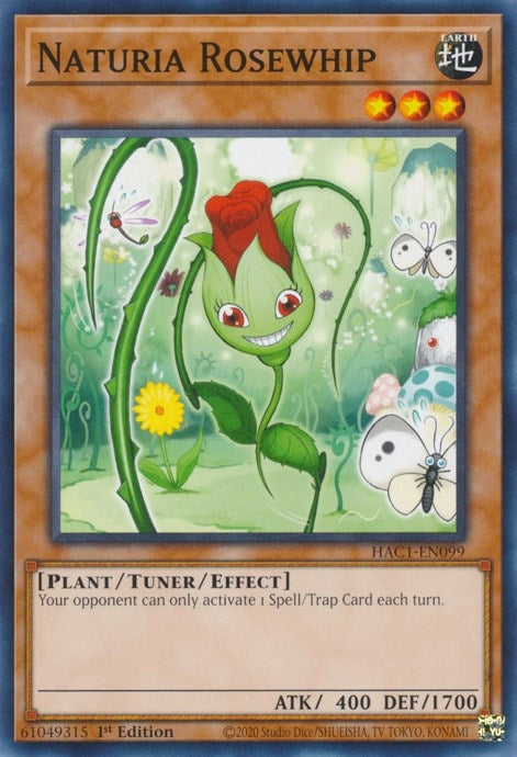 Naturia Rosewhip (1099) (HAC1) - YuGiOh Single