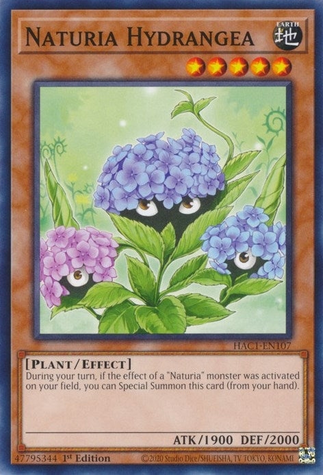 Naturia Hydrangea (1107) (HAC1) - YuGiOh Single