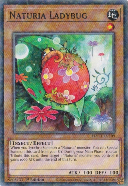 Naturia Ladybug (Duel Terminal) (1109) (HAC1) - YuGiOh Single
