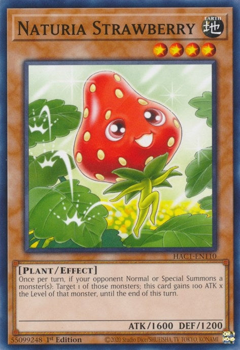 Naturia Strawberry (1110) (HAC1) - YuGiOh Single